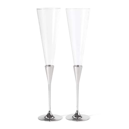 Hortense B. Hewitt Co. Silver Flared Flutes
